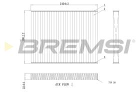 BREMSI FC0081C - FILTRO HABITACULO FORD