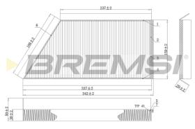 BREMSI FC0088C - FILTRO HABITACULO PEUGEOT