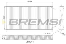 BREMSI FC0090C - FILTRO HABITACULO FIAT, OPEL, CADILLAC