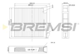 BREMSI FC0093A - FILTRO HABITACULO RENAULT, NISSAN, DACIA