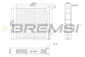 BREMSI FC0093C - FILTRO HABITACULO RENAULT, NISSAN, DACIA