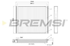 BREMSI FC0107A - FILTRO HABITACULO OPEL