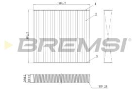 BREMSI FC0171C - FILTRO HABITACULO FIAT, LANCIA, ABARTH