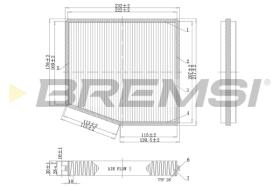 BREMSI FC0187C - FILTRO HABITACULO FIAT, LANCIA, UAZ