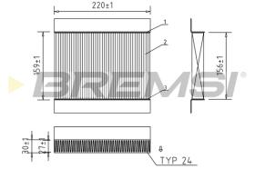 BREMSI FC0197A - FILTRO HABITACULO FIAT, JEEP