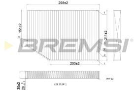 BREMSI FC0421C - FILTRO HABITACULO BMW, TOYOTA