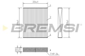 BREMSI FC0422C - FILTRO HABITACULO FORD