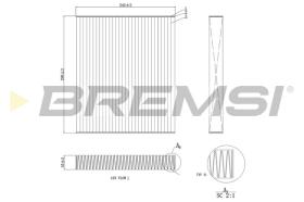 BREMSI FC0424C - FILTRO HABITACULO VOLVO