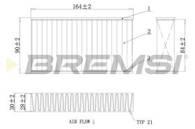 BREMSI FC0425A - FILTRO HABITACULO BMW, ALPINA