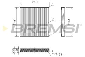 BREMSI FC0439A - FILTRO HABITACULO RENAULT, SMART