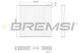 BREMSI FC0439C - FILTRO HABITACULO RENAULT, SMART