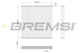 BREMSI FC0445A - FILTRO HABITACULO NISSAN