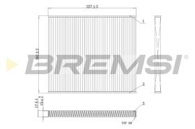 BREMSI FC0447A - FILTRO HABITACULO KIA, HYUNDAI