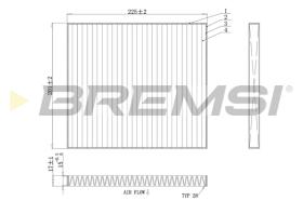 BREMSI FC0447C - FILTRO HABITACULO KIA, HYUNDAI