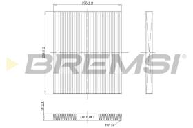 BREMSI FC0451C - FILTRO HABITACULO KIA, HYUNDAI