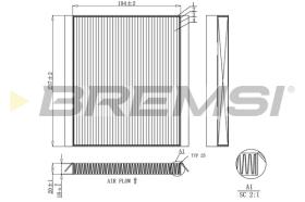 BREMSI FC0453C - FILTRO HABITACULO KIA, HYUNDAI