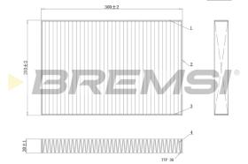 BREMSI FC0495C - FILTRO HABITACULO AUDI, SEAT