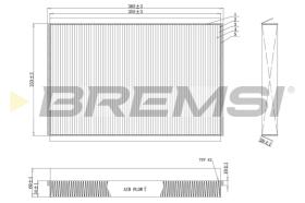 BREMSI FC0857C - FILTRO HABITACULO MERCEDES-BENZ, VW