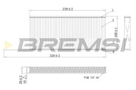 BREMSI FC0863C - FILTRO HABITACULO MERCEDES-BENZ, RENAULT