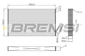 BREMSI FC0865C - FILTRO HABITACULO NISSAN