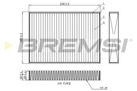 BREMSI FC0871A - FILTRO HABITACULO BMW, ALPINA