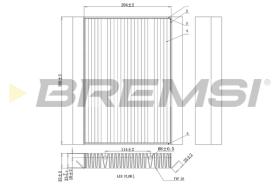 BREMSI FC0876A - FILTRO HABITACULO MERCEDES-BENZ