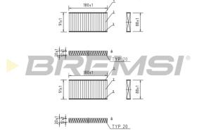 BREMSI FC0888C - FILTRO HABITACULO JEEP