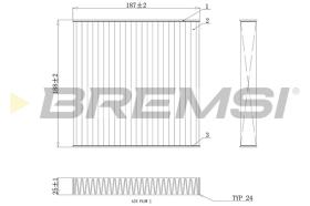 BREMSI FC0892A - FILTRO HABITACULO BMW, ALPINA