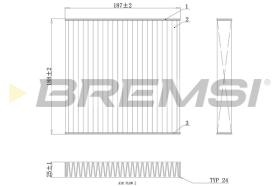 BREMSI FC0892C - FILTRO HABITACULO BMW, ALPINA