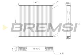 BREMSI FC0905C - FILTRO HABITACULO FORD