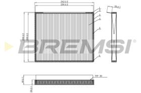 BREMSI FC0917C - FILTRO HABITACULO KIA, HYUNDAI