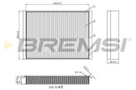 BREMSI FC0923C - FILTRO HABITACULO MERCEDES-BENZ