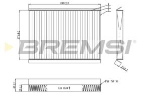 BREMSI FC0929C - FILTRO HABITACULO HYUNDAI, KIA