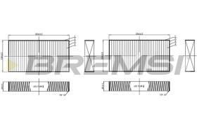 BREMSI FC0940C - FILTRO HABITACULO MERCEDES-BENZ