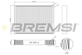 BREMSI FC0952C - FILTRO HABITACULO VOLVO