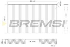 BREMSI FC0954C - FILTRO HABITACULO MERCEDES-BENZ