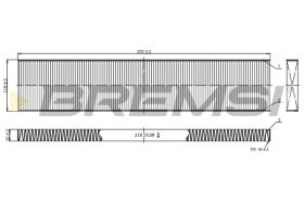 BREMSI FC0960C - FILTRO HABITACULO FORD, VW, SEAT