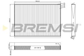 BREMSI FC0962C - FILTRO HABITACULO MERCEDES-BENZ