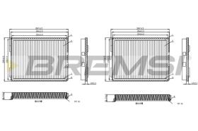 BREMSI FC0968C - FILTRO HABITACULO BMW, ALPINA