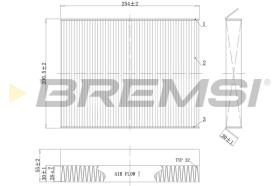 BREMSI FC0978C - FILTRO HABITACULO CITROEN