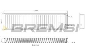 BREMSI FC0986C - FILTRO HABITACULO MINI