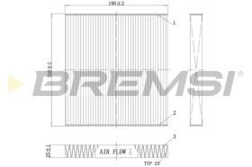 BREMSI FC0988C - FILTRO HABITACULO MAZDA