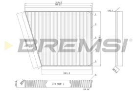 BREMSI FC0991C - FILTRO HABITACULO MERCEDES-BENZ