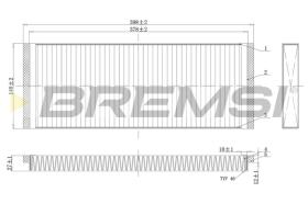 BREMSI FC1329C - FILTRO HABITACULO VW, AUDI