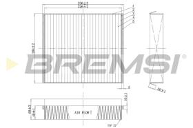 BREMSI FC1333C - FILTRO HABITACULO MERCEDES-BENZ