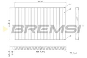 BREMSI FC1404A - FILTRO HABITACULO RENAULT