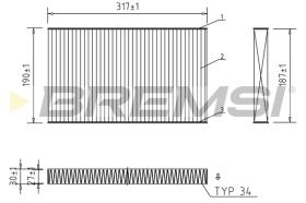 BREMSI FC1568C - FILTRO HABITACULO LANCIA