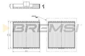BREMSI FC1934 - FILTRO HABITACULO RENAULT
