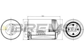 BREMSI FL0720 - FILTRO DE ACEITE SSANGYONG, HONDA