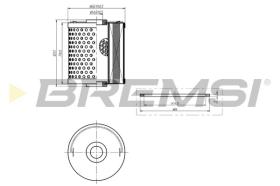 BREMSI FL1395 - FILTRO DE ACEITE MERCEDES-BENZ, PUCH, DAEWOO